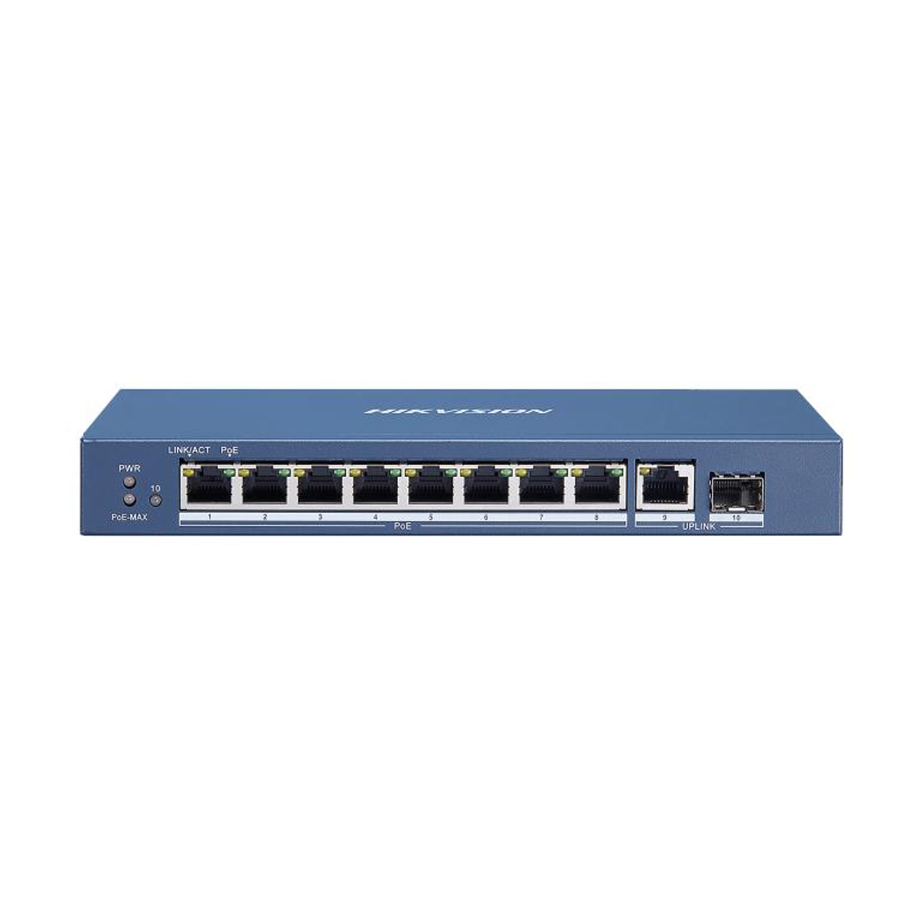 DS-3E0510P-E 8-Port Gb PoE Switch w/ 1-Port Gb Uplink