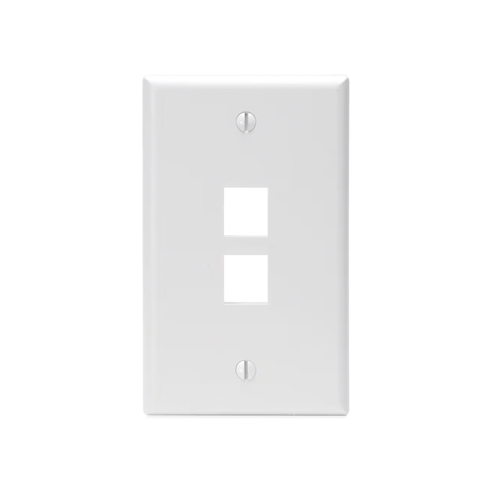 JE300-2/WH 2P faceplate, white