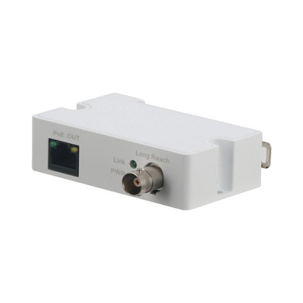 LR1002-1ET Single port long range PoE over coax extender, 1300ft over 100Mbps, 3300ft over 10Mbps, transmitter only