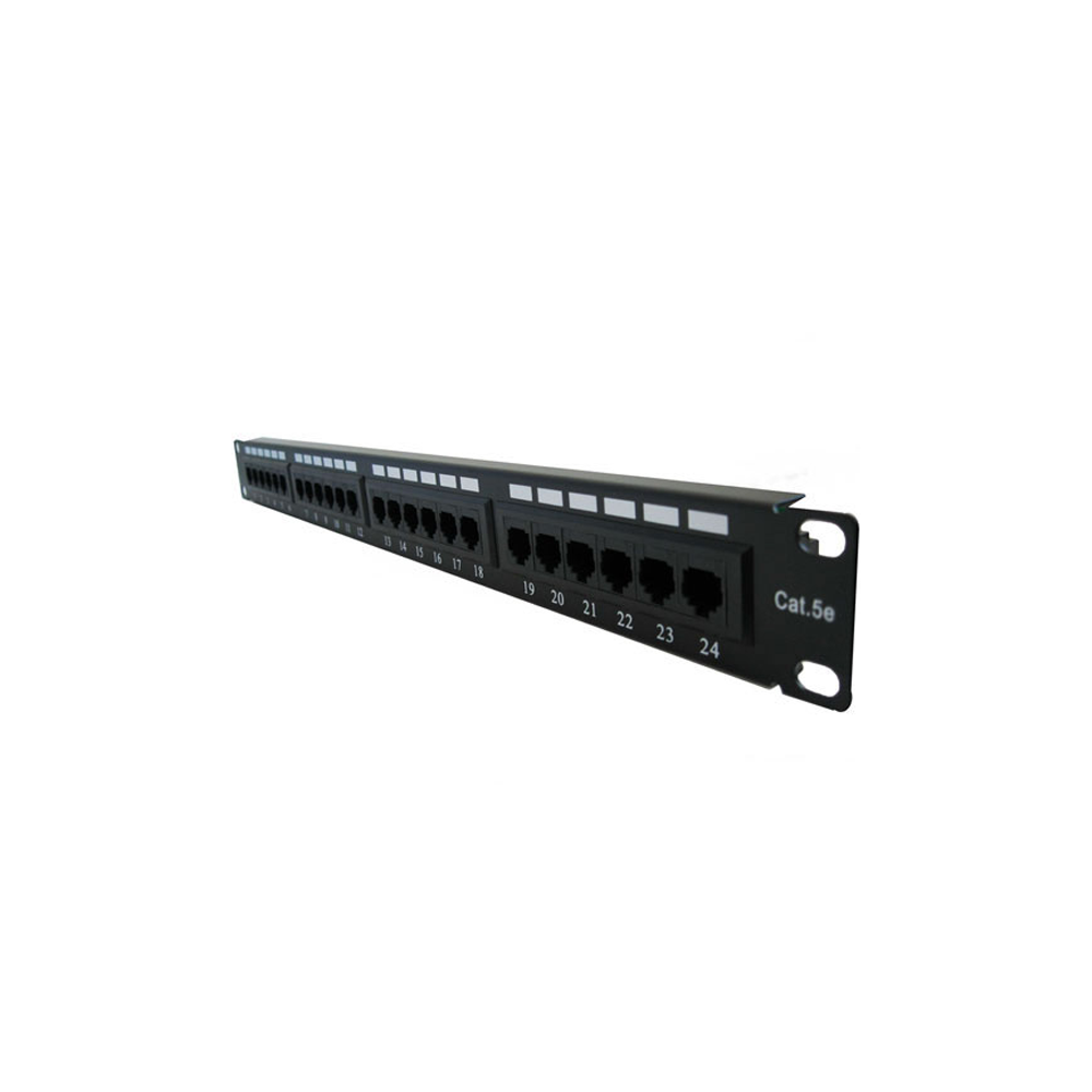 P24T-K11-CEC/BK 24-port CAT5E patch panel